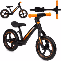 Vélo Draisienne MoMi MIZO - sans pédales - 12 roues - style sportif - Noir