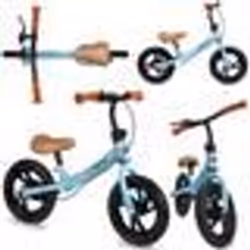 Vélo bébé draisienne MoMi BREKI - réglage de la hauteur frein sans pédales - 12 roues - style sportif - Bleu