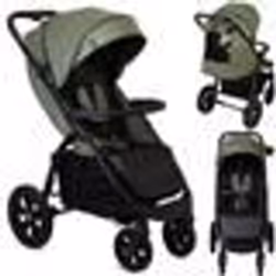 Poussette ultra compacte MoMi MIYA - De 6 mois à 22 kg - Kit daccessoires - Roues de 11 - Vert