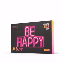 Forever Light Neon PLEXI LED BE HAPPY pink NNE10 Figurine lumineuse décorative Rose