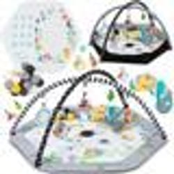 MoMi BESTO - 3en1 - Tapis dEveil Bebe - Arche à jouets - Sensoriels jouets - Photomat