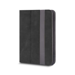 Étui Folio - Partel - Universel 7 à 8 - Fonction Stand - Porte-Cartes - Gris anthracite