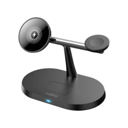 Maxlife Station de Charge à Induction MagSafe 15W pour iPhone / AirPods / Apple Watch Noir / Argent