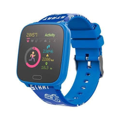 Montre intelligente Junior Forever IGO JW-100 avec finition bleue grand écran tactile couleur de 13 po cadran de montre