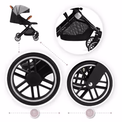 MoMi WOSP00001 Poussette pour bébé 1 siège(s) Gris - Vue supplémentaire 11