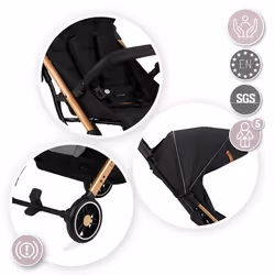 MoMi WOSP00003 Poussette pour bébé 1 siège(s) Noir - Vue supplémentaire 10
