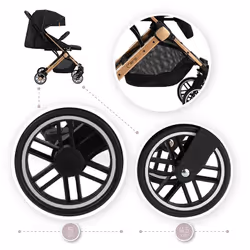 MoMi WOSP00003 Poussette pour bébé 1 siège(s) Noir - Vue supplémentaire 11