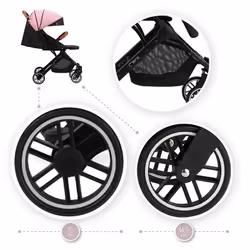 MoMi WOSP00004 Poussette pour bébé 1 siège(s) Noir, Rose - Vue supplémentaire 9