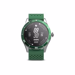Forever GSM104409 smartwatche et montre de sport 3,3 cm (1.3") AMOLED 44 mm Numérique 360 x 360 pixels Écran tactile Vert