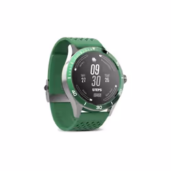 Forever GSM104409 smartwatche et montre de sport 3,3 cm (1.3") AMOLED 44 mm Numérique 360 x 360 pixels Écran tactile Vert