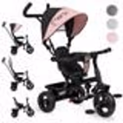 MoMi IRIS - 5en1 - Tricycle Evolutif Bebe - Draisienne Pour Enfants - jusquà 5 ans - Rose
