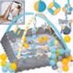 MoMi LAMMIS - 4en1 - Tapis dEveil Bebe - arche à jouets - sensoriels jouets