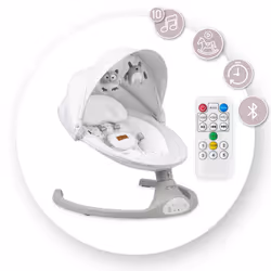MoMi BULE00023 balançoire pour bébé Transat pour bébé Gris - Vue supplémentaire 8