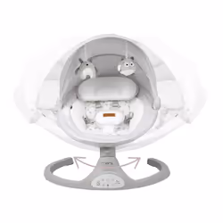 MoMi BULE00023 balançoire pour bébé Transat pour bébé Gris - Vue supplémentaire 9