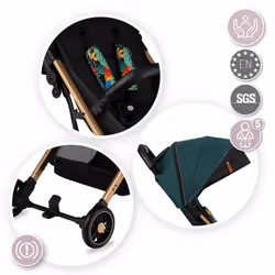 MoMi WOSP00019 Poussette pour bébé 1 siège(s) Noir, Vert - Vue supplémentaire 8