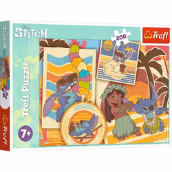 Trefl Puzzle 200 éléments Monde musical Lilo&Stitch puzzle coloré