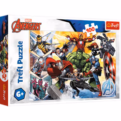 Trefl The power of the Avengers, 100 pièce(s), Dessins animés, 6 an(s)