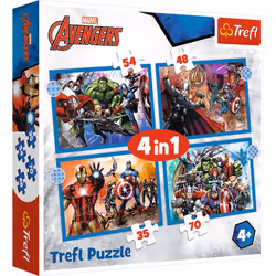 Trefl 34386, 54 pièce(s), Bandes dessinées, 4 an(s)