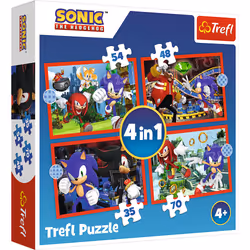 Trefl Sonic The Hedgehog The adventures of Sonic, 54 pièce(s), Jeu vidéo, 4 an(s)