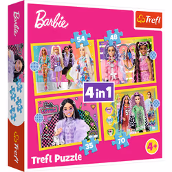 Trefl Barbie Happy world of, 54 pièce(s), Jouet, 4 an(s)
