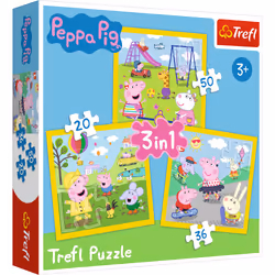 Peppa Pig 3 in 1 Happy Day, 20 pièce(s), Dessins animés, 3 an(s)