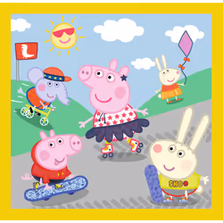 Peppa Pig 3 in 1 Happy Day Jeu de puzzle 20 pièce(s) Dessins animés