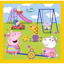 Peppa Pig 3 in 1 Happy Day Jeu de puzzle 20 pièce(s) Dessins animés