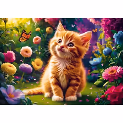 Puzzle 500 pièces : Chaton mignon