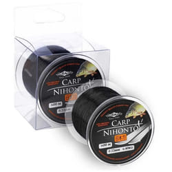 Fil de pêche à la carpe - MIKADO - Nihonto Carp - Noir mat - Monofilament lisse - 600 m