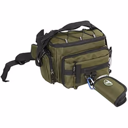 Sac de pêche - MIKADO - Taille moyenne - Nylon - Vert - 4 roues