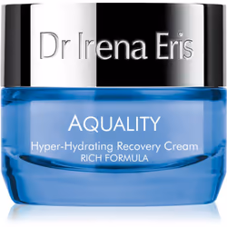 Dr Irena Eris Aquality Hyper-Hydrating Recovery Cream, Femmes, 50 ml, Crème, Tous types de peau, Jour et nuit, Anti-âge, Anti ...