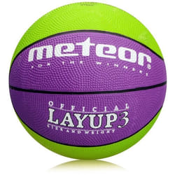 Ballon de Basket Basketball meteor Layup 3 pour enfants - Extérieur et Intérieur - Violet
