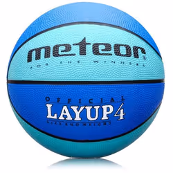 Ballon de Basket - Meteor - Layup 4 - Enfants 3-10 ans - Intérieur/Extérieur - Antidérapant