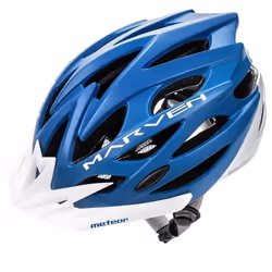 Casque de Vélo - MARVEN - Meteor - Réglable - Réfléchissant - Bleu/Blanc