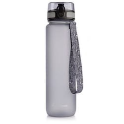 meteor Bouteille deau de sport - 1000ml - Gris - écologique Tritan - Réutilisable sans BPA - Portable - pour hommes et femmes