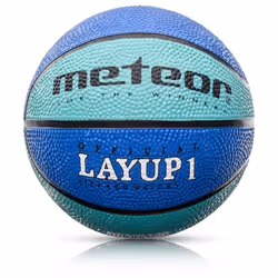 Ballon de basket - METEOR - Layup Taille 1 - Mini ballon souple - Surface antidérapante - Pour enfants