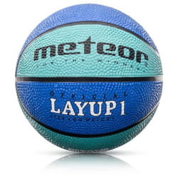 Ballon de basket - METEOR - Layup Taille 1 - Mini ballon souple - Surface antidérapante - Pour enfants