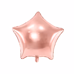 PartyDeco Star, Ballon-jouet, Or rose, Étoile, 480 mm, 50 pièce(s)