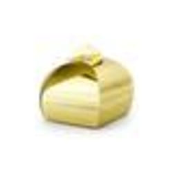 Lot de 10 boîtes dragées or 6 x 6 x 55 cm