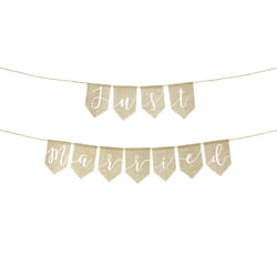 PartyDeco Girlande just married Jute Guirlande