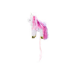 PartyDeco Piñata - Licorne, 24,5x34x9cm, Pinata standard, Femelle, Rose, Blanc, 245 mm, 90 mm, 340 mm