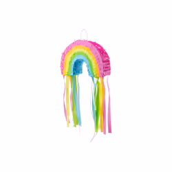 PartyDeco Piñata - Arc-en-ciel, 30x20x10cm, Pinata standard, Femelle, Bleu, Vert, Orange, Rose, Jaune, 300 mm, 100 mm, 200 mm