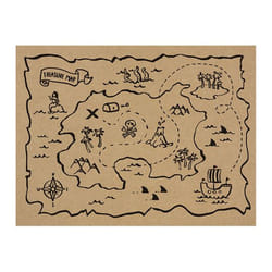 PartyDeco PPT1 set de table Rectangle Noir, Marron 30 pièce(s)
