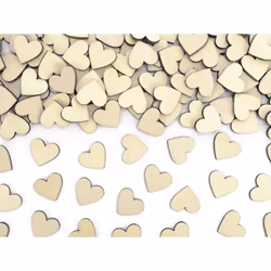 PartyDeco KONS2-100-KARTON, Décoration, Bois, Fête de la Saint Valentin, Table, 20 mm, 20 mm