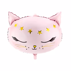 PartyDeco Kitten, Ballon-jouet, Feuille, Multicolore, Chiffre, 480 mm, 360 mm
