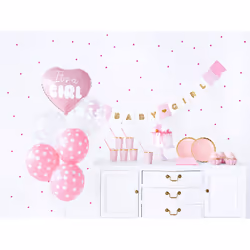 PartyDeco SET2-081-EU1-KARTON, Décoration, Rose, Blanc, Soirée à thème, 8 pièce(s)