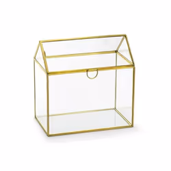 Urne decorative Partydeco - PUDTM9-019ME - Urne Mariage en Verre et Or Personnalisable