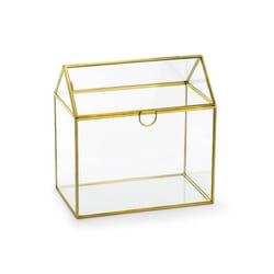 Urne decorative Partydeco - PUDTM9-019ME - Urne Mariage en Verre et Or Personnalisable