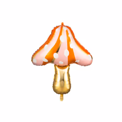 PartyDeco FB100-KARTON, Ballon-jouet, Feuille, Multicolore, Soirée à thème, Champignon, 660 mm