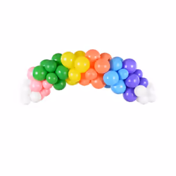 PartyDeco GBN5, Ballon-jouet, Latex, Multicolore, Ovale, 2000 mm, 60 pièce(s)